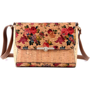 Cottagecore Floral Cork Purse Coquette Bloom Tote Enchanted Garden Bag